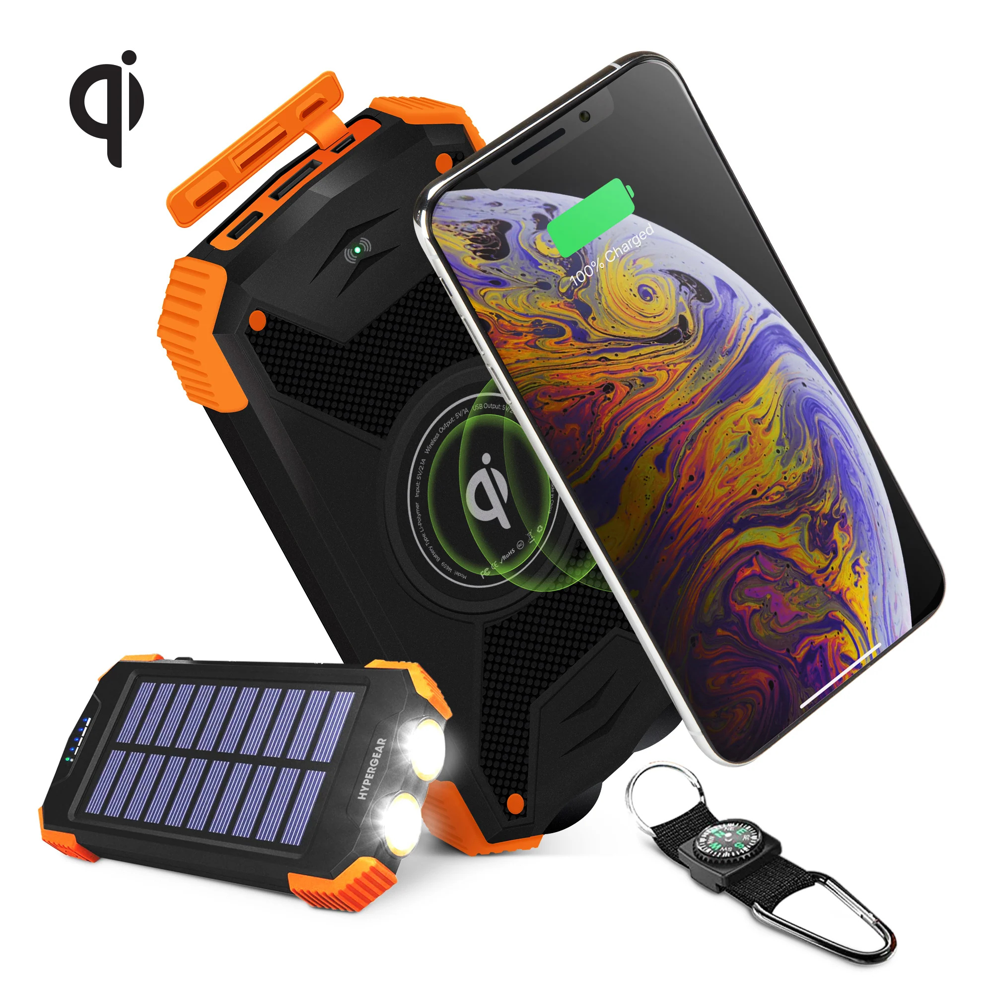 Diseño sin título (17) HyperGear Solar Charge 10,000mAh Wireless Power Bank - Imagen 1