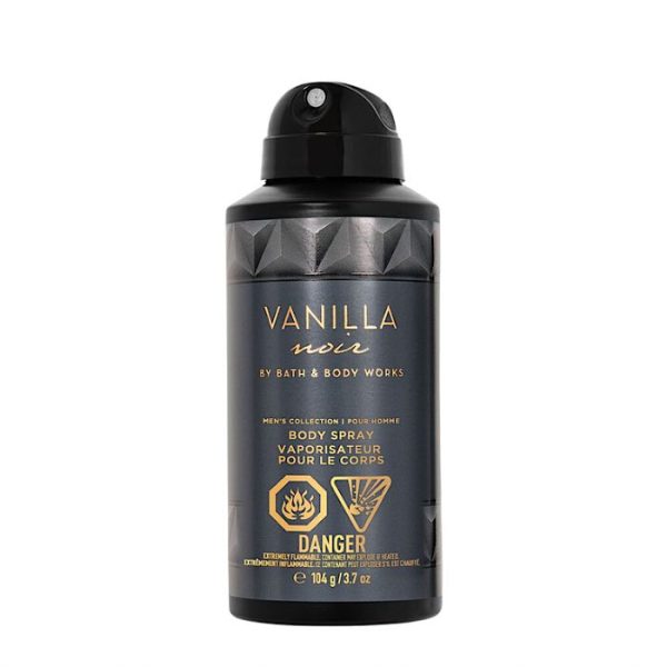 Bath & Body Works Body Spray Vanilla Noir Para Hombre (104gr)