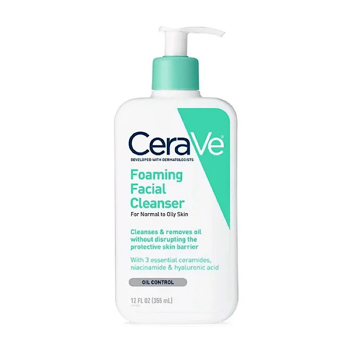 CERAVE HYDRATING F. CLEANSER 355ml CeraVe Foaming Cleanser Para Piel Normal A Grasa (355ml) - Imagen 1