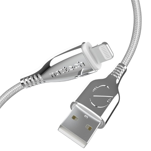 Cable USB-A a Lightning Naztech Titanium 1.8m
