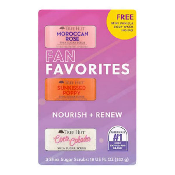 Tree Hut Set Fan Favorites Exfoliantes (3 Piezas de 532gr)