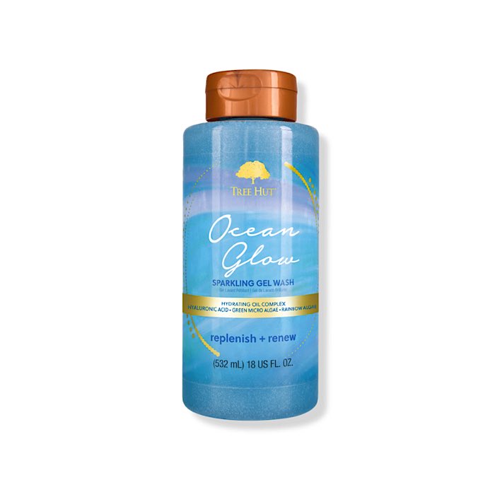 TREE HUT SPARKLING GEL. OCEAN GLOW 532ML Tree Hut Ocean Glow Gel De Baño Brillante Renovador (532 ml) - Imagen 1